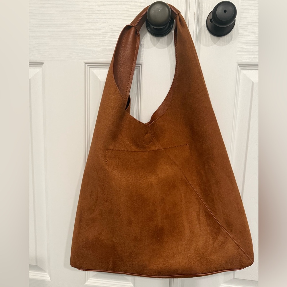Banana Republic Vegan Suede Slouch Tote Bag - Picture 2 of 11